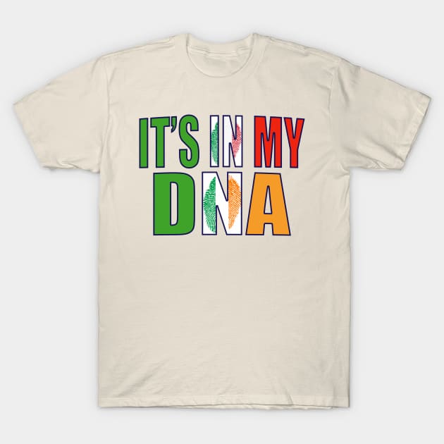 Italian And Irish DNA Mix Flag Heritage Gift T-Shirt by Just Rep It!!